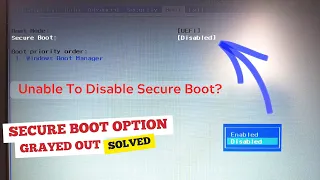 How to DISABLE Secure Boot in BIOS (FIX grayed out Option) [Windows 11/10/7]