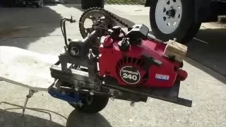 Electric scooter converted to gas with 40 cc motor