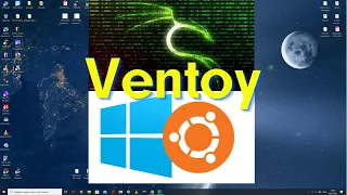 Multi BOOT usb Ventoy мультибут  Windows 10 Ubuntu  Kali Linux