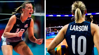 Fantastic Jordan Larson | Best Volleyball Actions | Highlights | VNL 2019 |