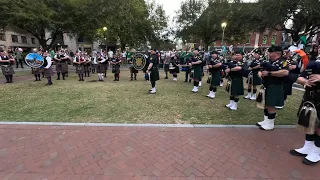 Savannah St. Patrick's Day - Massed Bands at Ellis Square - March 15, 2024