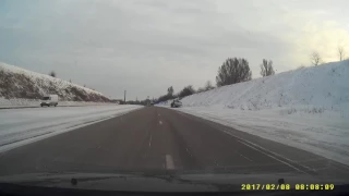 "Припарковался!" Вот так невезение... г.Днепр. Криворожское шоссе. (въезд в город).