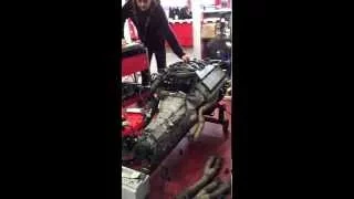 BMW M62 4.4 V8 - Running on an engine stand.