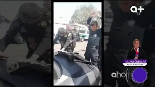 Detienen policías por presunta extorsión a conductor