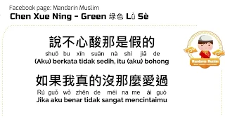 [Lirik lagu, Pinyin dan Arti] Chen Xue Ning - Green 绿色 Lǜ Sè