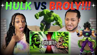 Death Battle! "Hulk VS Broly (Marvel VS Dragon Ball)" REACTION!!!