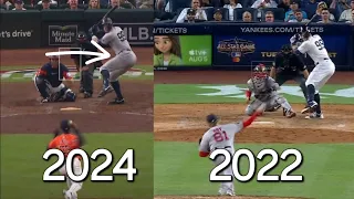 Aaron Judge is using a much different leg kick in 2024.
