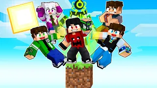 GANHEI o ULTRATRIX em APENAS UM BLOCO com todos OMNITRIX no Minecraft