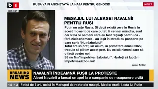 NAVALNÎI ÎNDEAMNĂ RUȘII LA PROTESTE_Stiri B1_2 mar 2022