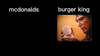 Oldest Burger king commercial VS McDonalds commercial