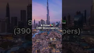 Top 10 Cities with Most Skyscrapers In World 🌍 2022 | #shorts #city #skyscraper #country #trending