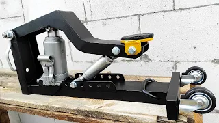 Powerful Hydraulic Rolling Jack with Your Own Hands!!