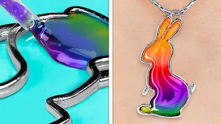 Cheap Yet Beautiful Epoxy Resin DIYs || Colorful Mini Crafts, DIY Jewelry And Accessories