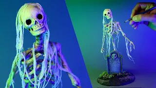Sculpting a Ghoul Diorama - Mixed Media Polymer Clay Halloween