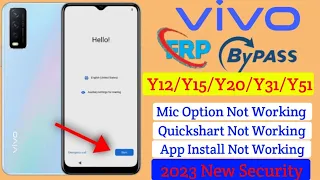 Vivo New Security Frp Bypass | Vivo Y12A/Y15/Y20/Y20s/Y20i Google Account Unlock Without Pc