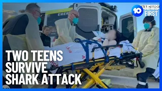 Teenagers Survive Shark Attack At Popular Beach | 10 News First