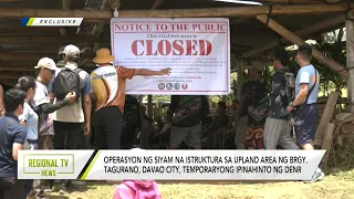 Regional TV News: Ilang upland resorts sa Davao City, binigyan ng cease-and-desist order