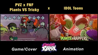 PVZ vs Tricky BAD BASH MADNESS (Plants VS Rappers) | GAME x FNF Animation