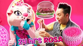 24 HORAS COMIENDO ROSA - KIMY LA GATITA /Kids Play