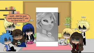 Mlb reacts to sad adrien / chat noir - part 2 •mostly chat blanc•💔 ( nice felix and chloe )