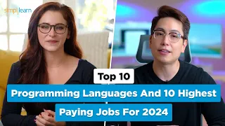 Top 10 Programming Languages And 10 Highest Paying Jobs For 2024 | Trending JOBS 2024 | Simplilearn