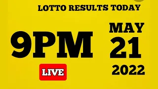 [LIVE]LOTTO RESULT TODAY 9PM DRAW LIVE MAY 21,2022 #LOTTORESULT #LOTTODRAW #PCSOLOTTO