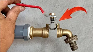 You'll want to know this plumber's secret trick! Ideas to fix leaky metal water lock