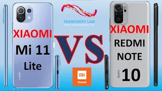 Xiaomi Mi 11 Lite vs Redmi Note 10 Specifications Comparison - Which One is Better? | Techfinity Lab