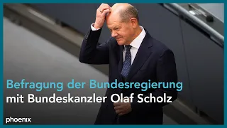 Befragung der Bundesregierung mit Bundeskanzler Olaf Scholz
