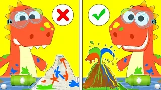 Learn with Eddie: How to Make Volcano with Colored Lava 🌋 Eddie Does Experiments for Kids