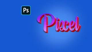 How to 3D typography effect photoshop - 3D text effect  #3deffect