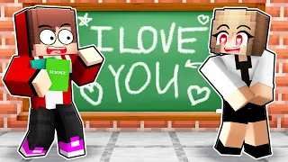 Maizen's Teacher Has a CRUSH on HIM in Minecraft! - Parody Story(JJ and Mikey TV)