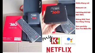 Tv Box Viettel 360 Chip Amlogic S905y4 Ram 2GB Mới 2023 Netflix, Kèm Khiển Giọng Nói