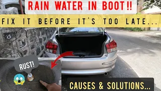 How to fix rain water leaking into the boot/trunk | 2009 Honda City long term problems | JRS Cars