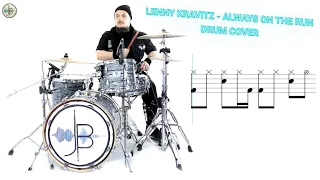 Lenny Kravitz - Always On The Run (Drum Cover on a Pearl EXR drumset, with tablatures)