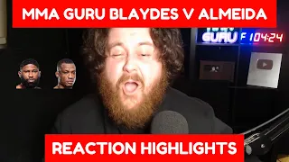 THE MMA GURU UFC 299 Curtis Blaydes v Jailton Almeida Fight Reaction Highlights