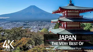 【4K】½ HOUR DRONE FILM: «The Beauty of Japan 2021» 🔥🔥🔥 Ultra HD 🎵 Chillout Music (Ambient TV)