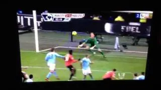 Manchester city - manchester united | Van persie free kick!