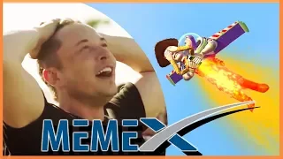 Elon Musk Reacts to Falcon Heavy Launch BUT it's the Toy Story Rocket Launch