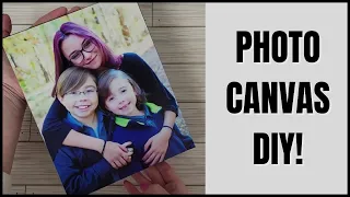 EASY Canvas Photo DIY for LESS THAN $3 | Dollar Tree DIY (Mod Podge) | Create Your Own Wall Decor!