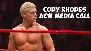 Cody Rhodes AEW media call ahead of Double or Nothing in Jacksonville at Daily's Place. AEW News