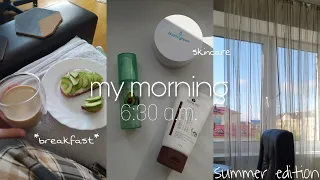 My summer morning 2022 | My morning routine 2022 | care, breakfast, jogging