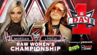 WWE Day 1 2022 - Becky Lynch vs Liv Morgan - Raw Women’s Championship Match HD