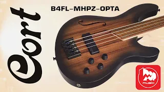 [Eng Sub] Cort B4FL-MHPZ fretless bass guitar