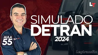 SIMULADO DETRAN QUESTÕES 2024 - AULA 55 #SimuladoLegTransito2024 #Detran2024