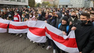 Студенты массово вышли на протесты в Беларуси