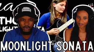 ELECTRIC GUITAR PRODIGY? 🎸 Tina S Moonlight Sonata Reaction 🎵