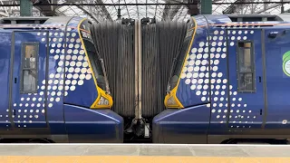 Class 380 couple at Glasgow Central