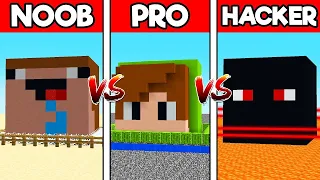 Casa Segura de NOOB vs PRO vs HACKER en Minecraft!
