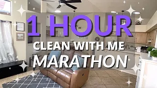 *1 HOUR* CLEAN WITH ME MARATHON | CLEANING MOTIVATION | SPEED CLEANING | 2021